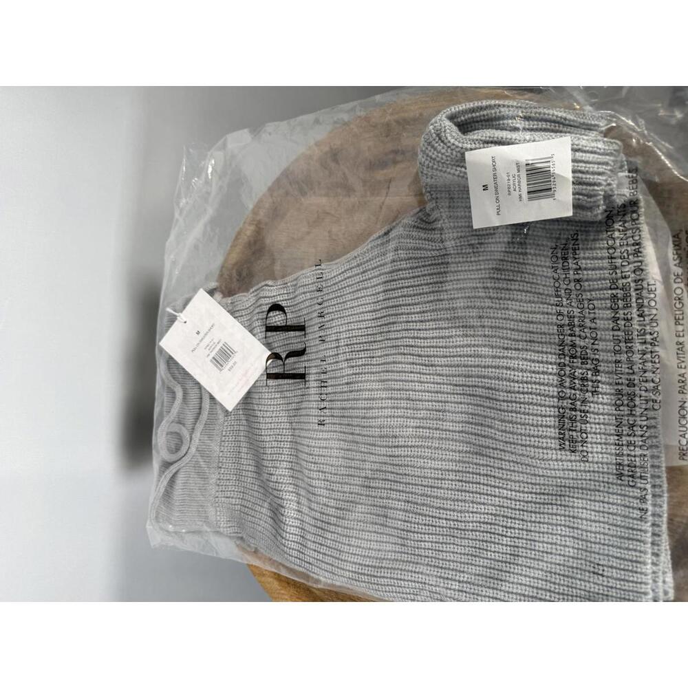 NWT Rachel Parcell Pull On Sweater Shorts Harbor Mist Gray Drawstring Size M - Picture 3 of 5